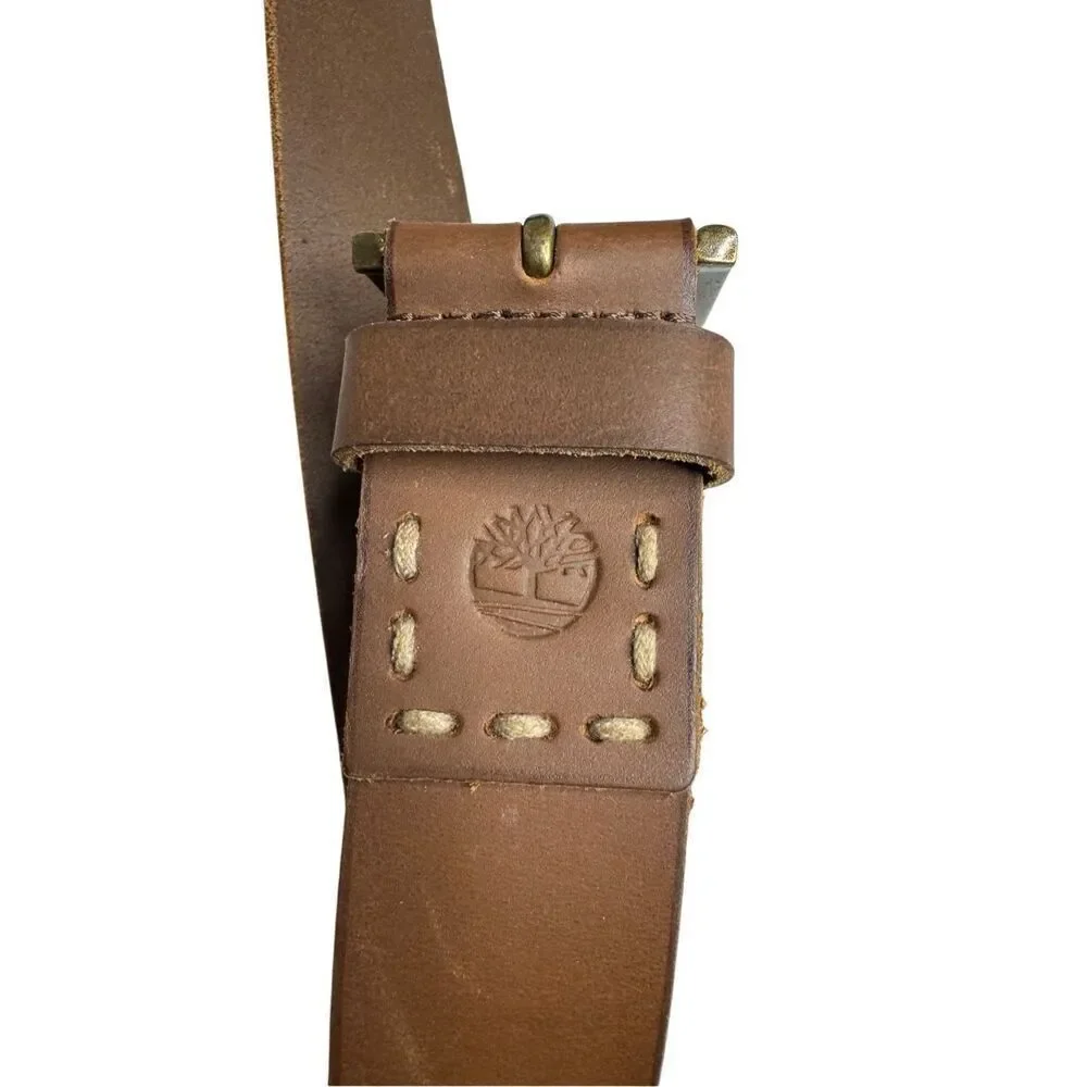 Timberland brown leather belt size 40